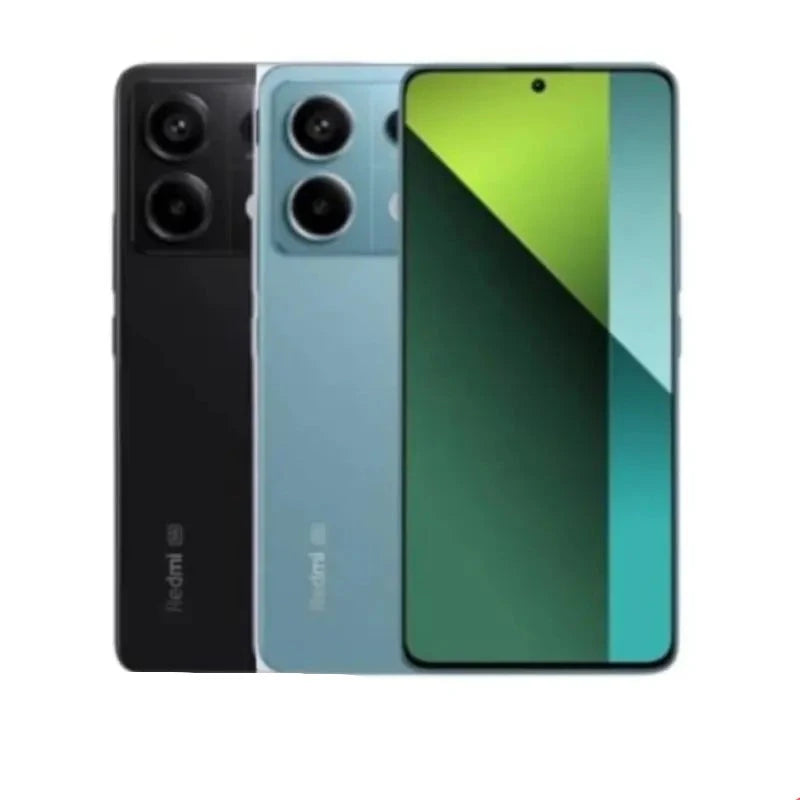 Smartphone Xiaomi topo de linha disponível em preto e azul com tela grande e câmeras duplas