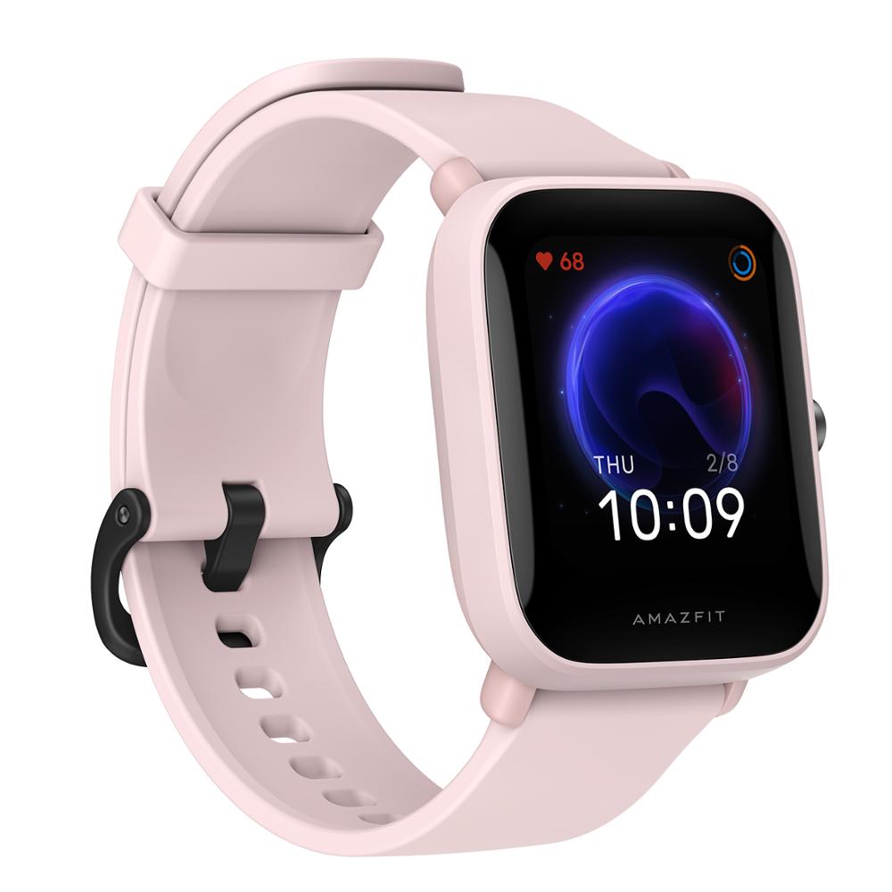 Relógio de pulso masculino Amazfit com tela colorida e design elegante, relógio GPS à prova d'água 5 ATM