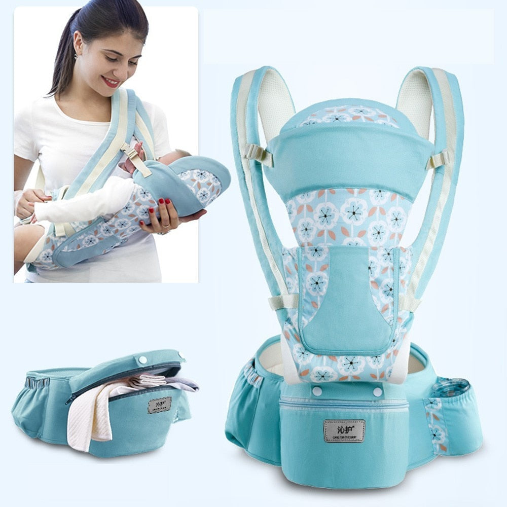 Mochila ergonômica DAJINBEAR canguru com assento de quadril, ideal para transporte confortável de bebês