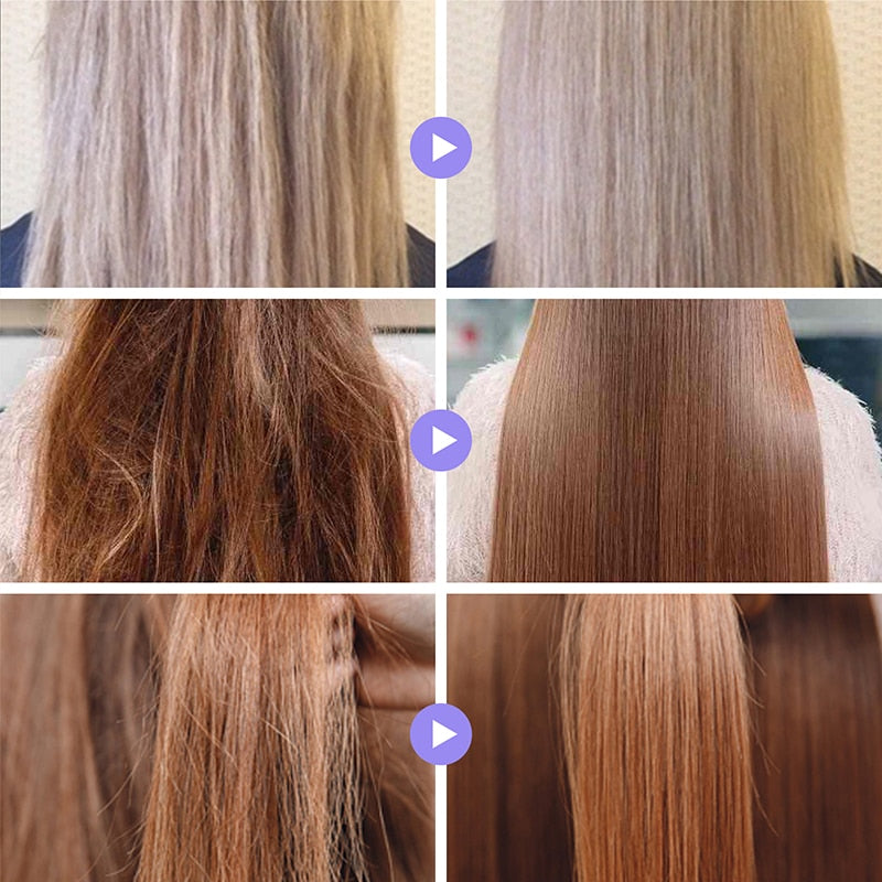 Condicionador PURC para tratamento e reparação de cabelos secos, elimina frizz e melhora o brilho