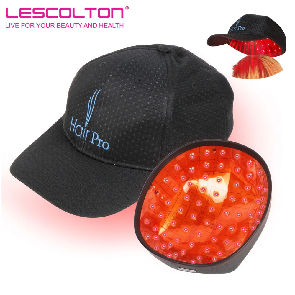 Chapéu a laser HairPro capilar masculino e feminino da LESCOLTON para crescimento do cabelo com tecnologia avançada