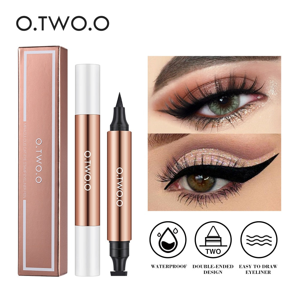 Delineador para olhos O.TWO.O com design à prova d'água, fácil de usar, ideal para maquiagem para olhos delineador