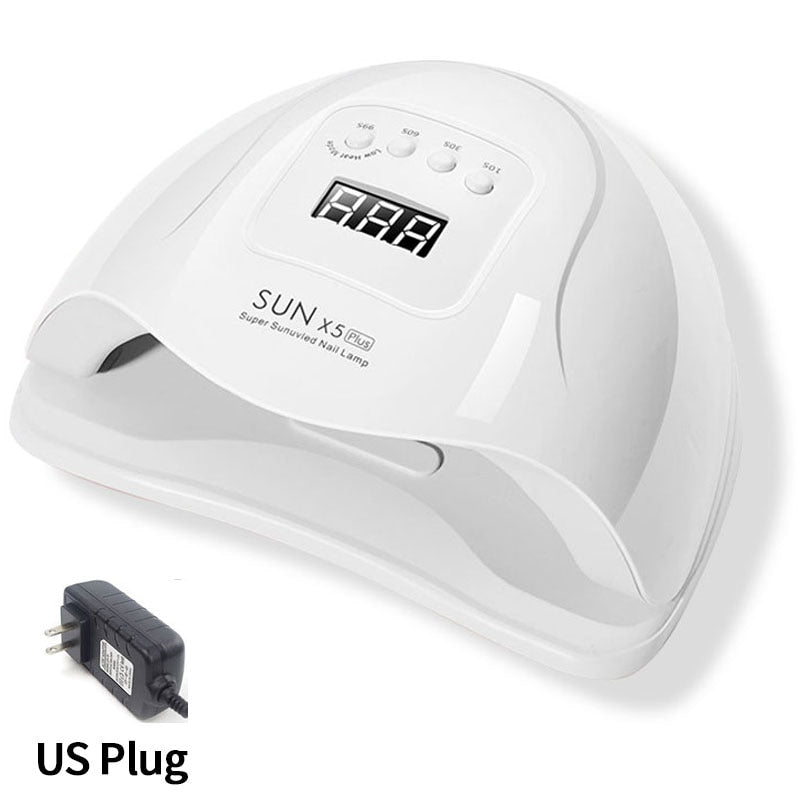 Secador de esmalte de gel SUN X5 MAX com luz LED e timer digital para unha perfeita
