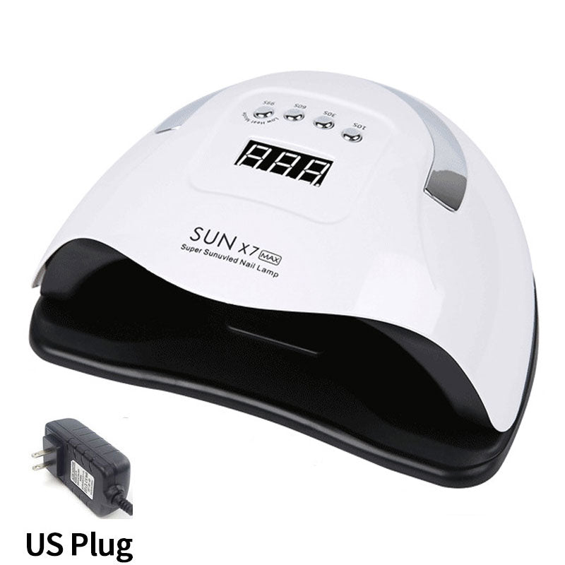 Secador de esmalte de gel SUN X5 MAX com display digital e design moderno para unhas secas rapidamente