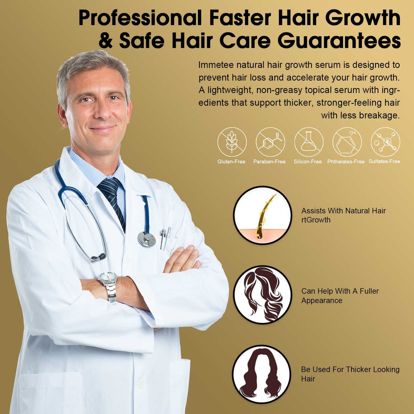 Tratamento anti-queda cabelo IMMETEE em embalagem leve, com ingredientes para fortalecer e prevenir a quebra dos fios