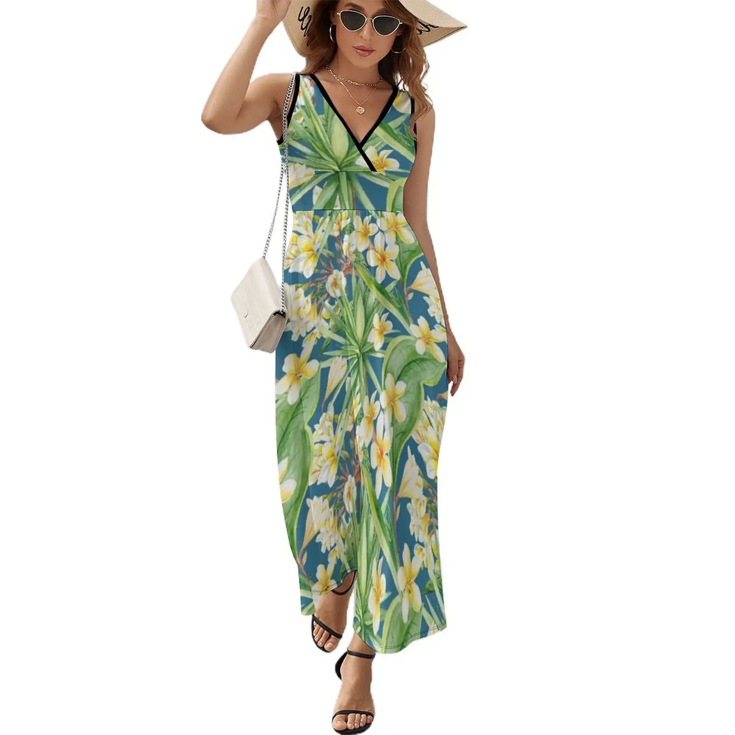 Coleção de roupas femininas da moda com vestidos, blusas, saias e calças estilosas