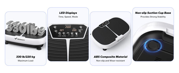 Máquina de exercício de placa vibratória para drenagem linfática, aliviar a dor, ajuda a dormir, queima de gordura, e perda de peso
