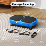 Máquina de exercício de placa vibratória para drenagem linfática, aliviar a dor, ajuda a dormir, queima de gordura, e perda de peso