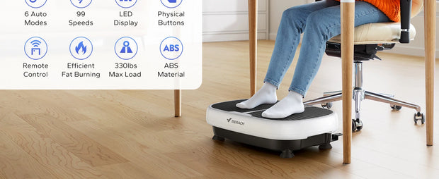 Máquina de exercício de placa vibratória para drenagem linfática, aliviar a dor, ajuda a dormir, queima de gordura, e perda de peso