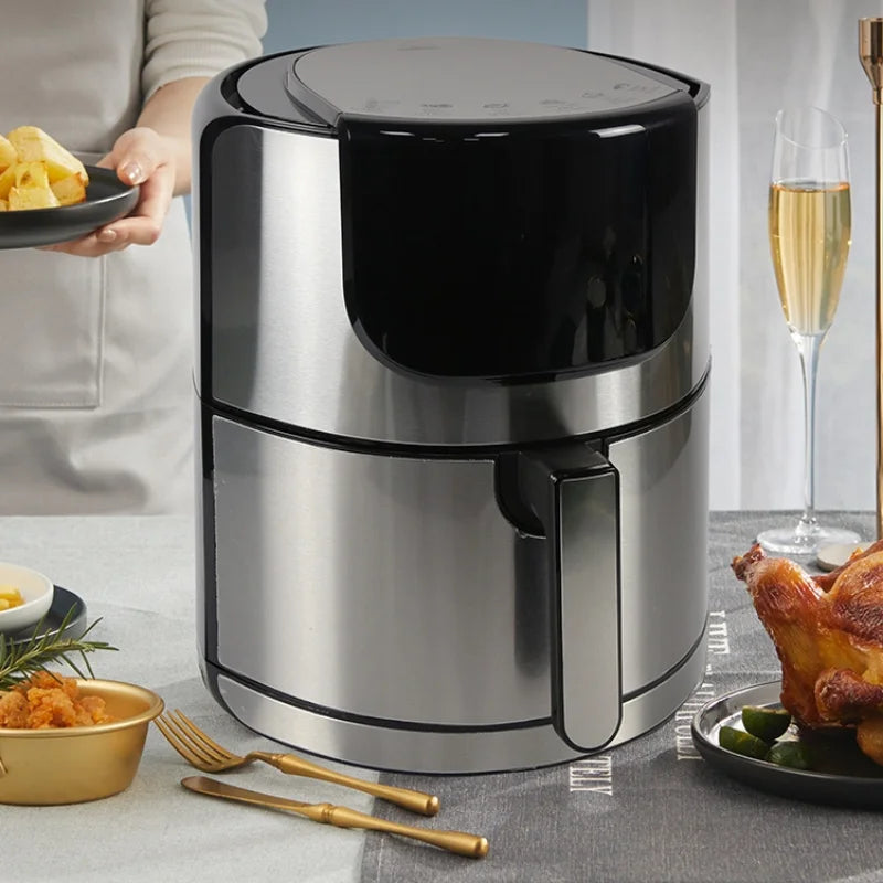 Fritadeira Elétrica Air Fryer 5L 1400W com Pausa Antiaderente Automática 110V/Idali Life