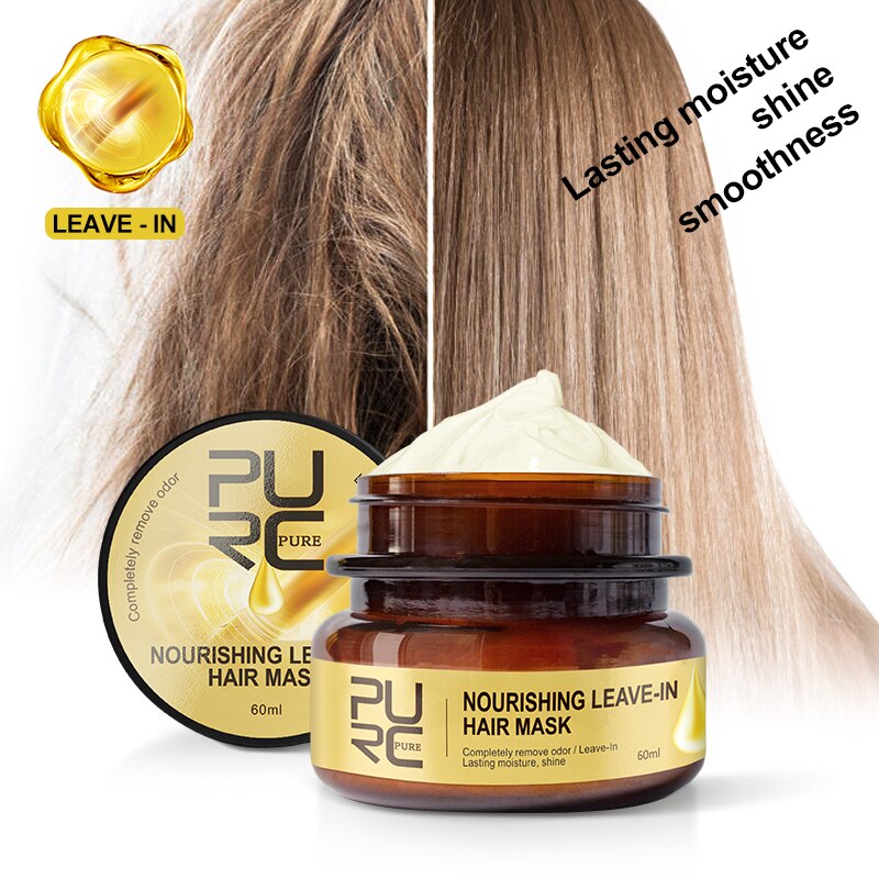 Reparador e alisador do cabelo Tratamento de queratina 12% Formlain 1000ml e Máscara Capilar Leave-In Remove Odor Mantém o Cabelo Brilhante Purc