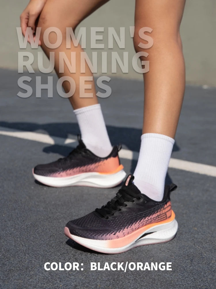 Tênis feminino, leves, respiráveis, antiderrapantes, placa de carbono,esportivos, profissionais