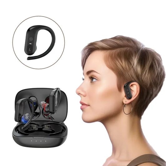 Aparelhos auditivos sem fio, fones de ouvido recarregáveis para perda auditiva surda grave, amplificador de som BTE