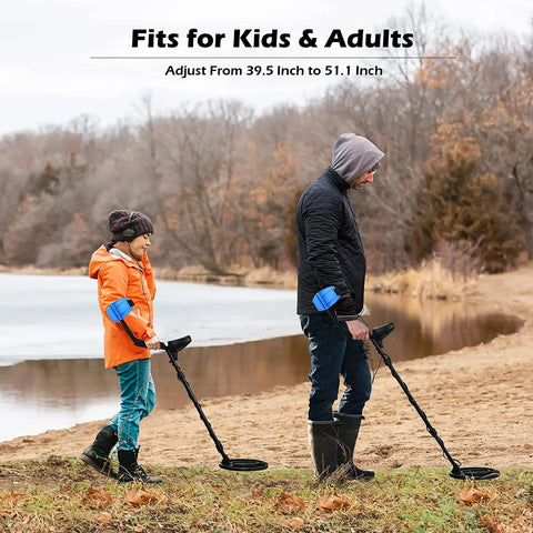 Detetor de metais subterrâneo com bobina de pesquisa à prova d'água IP68 de 9,8 polegadas