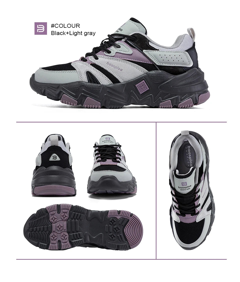 Tênis feminino em malha respirável, caminhada, casual, esportivos, confortáveis, antiderrapantes