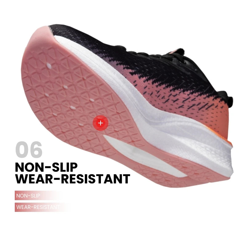 Tênis feminino, leves, respiráveis, antiderrapantes, placa de carbono,esportivos, profissionais