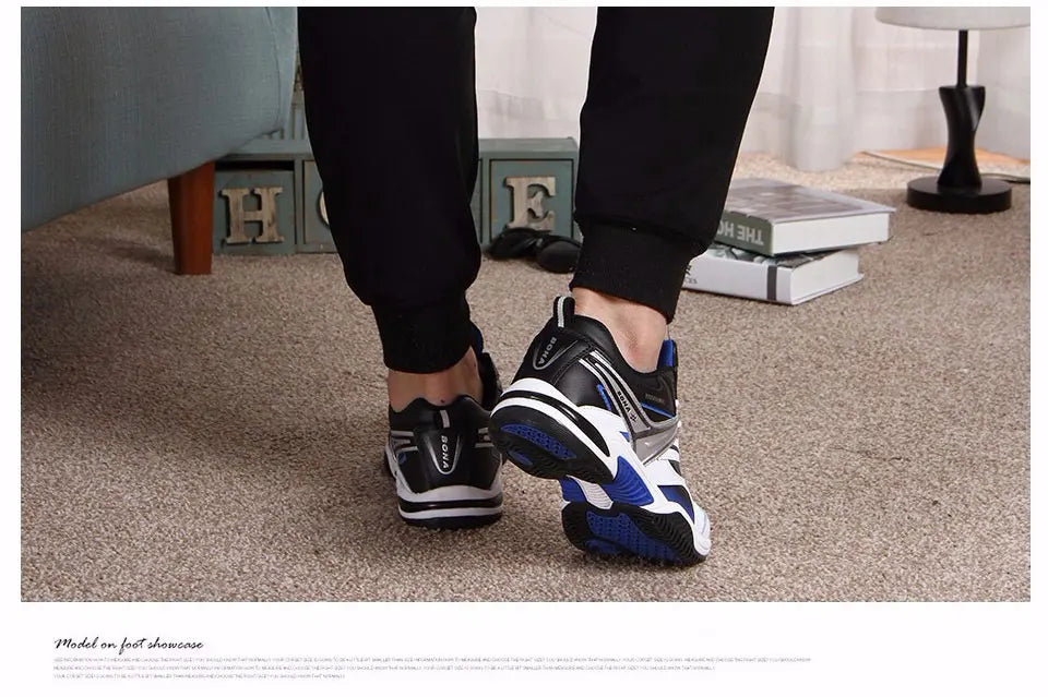 Tênis masculino esportivos, de alta qualidade, confortáveis, leves, malha de rendas, retrô