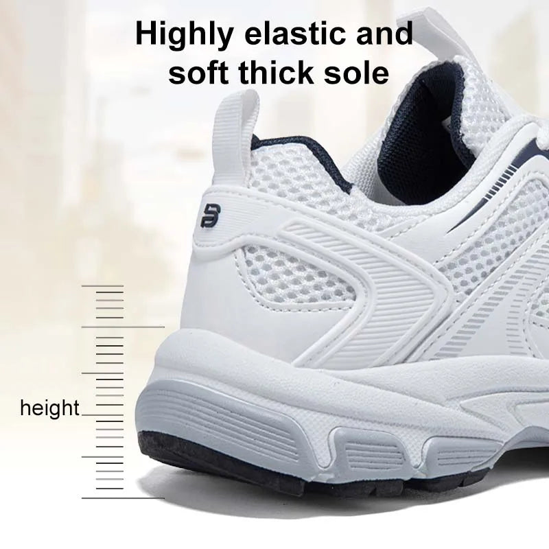 Tênis feminino, leves, respiráveis, esportivos, malha de renda, confortável, casuais, de borracha antiderrapante