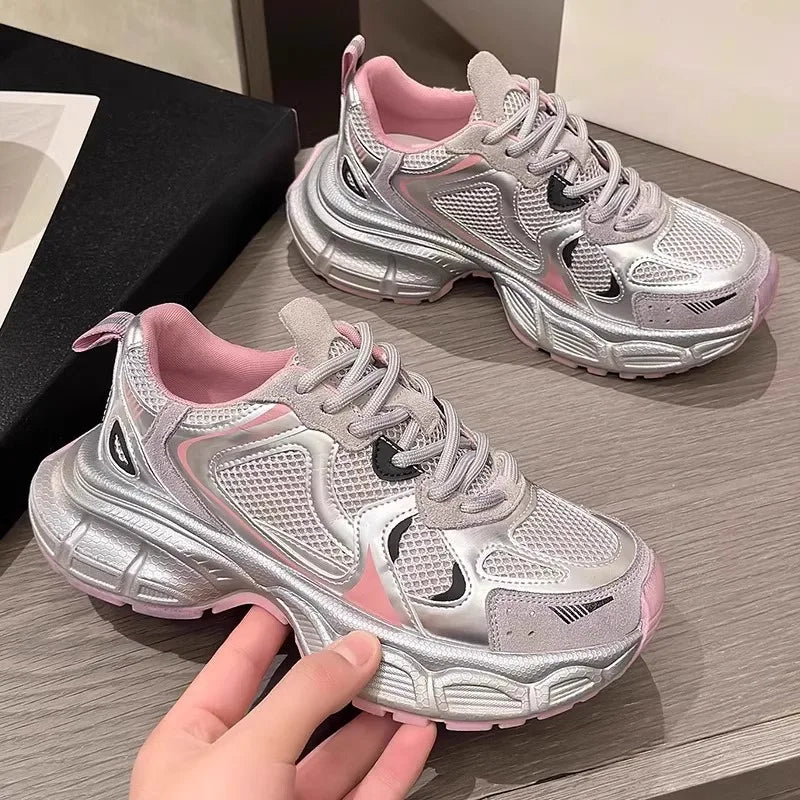 Tênis unisex, de altura crescente, de malha respirável, esportivos, corrida, caminhada, casal de namorados