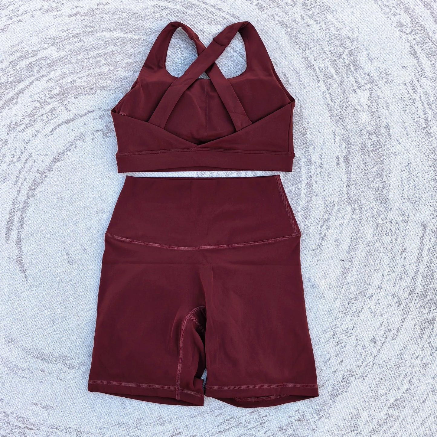 Conjunto feminino de yoga, 2 pçs, esporte, terno,sutiã e shorts, cintura alta, fitness