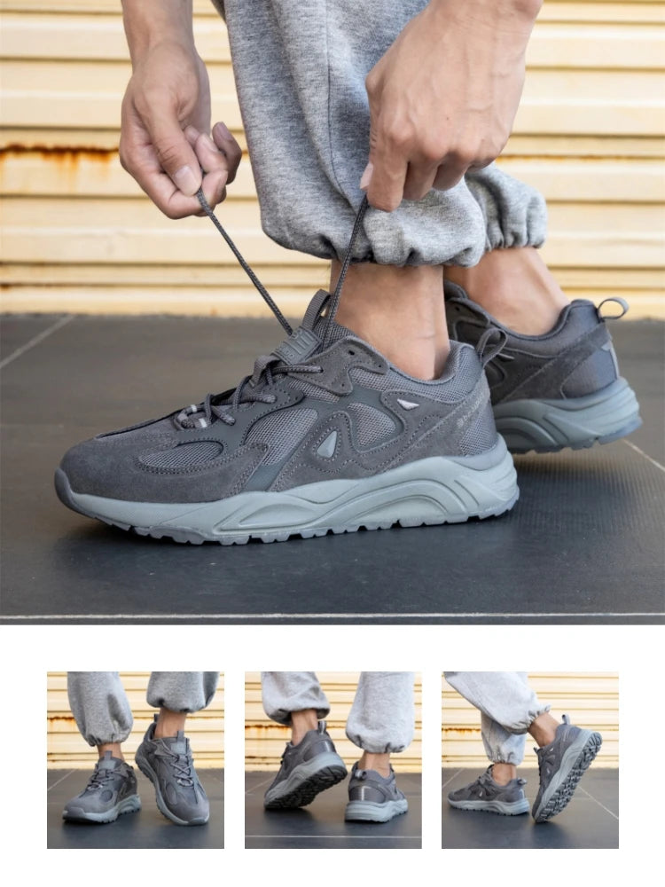 Tênis casuais masculinos, caminhada, malha respirável, conforto, esportivos, rendas, antiderrapante