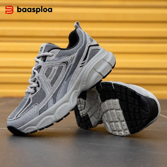 Tênis esportivos femininos, malha respirável, leves, casuais, de caminhada, confortável, de corrida, antiderrapante