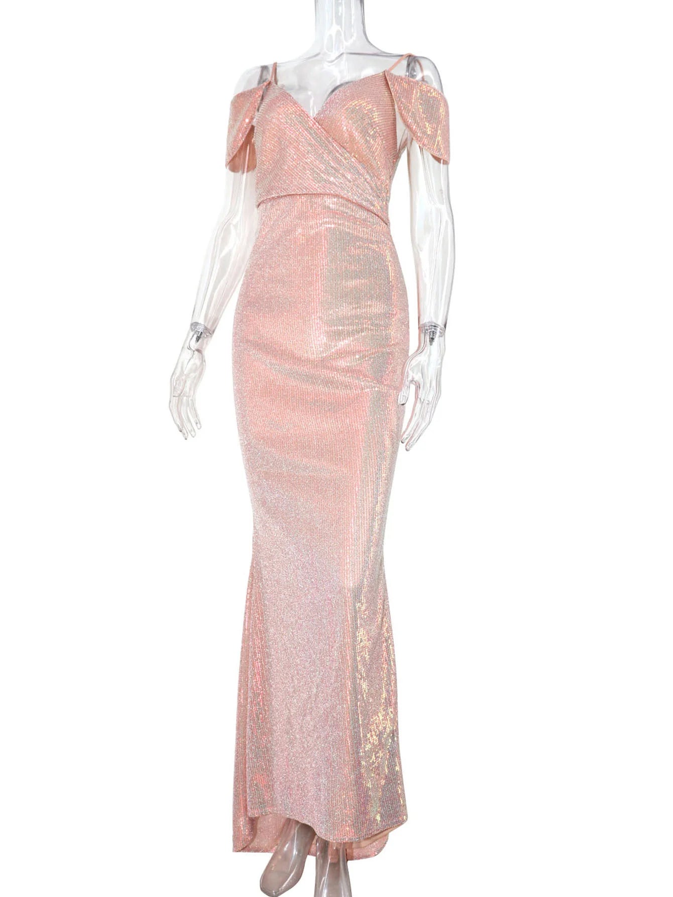 Vestido feminino, longo, maxi com lantejoulas, vestido para ocasiões festivas