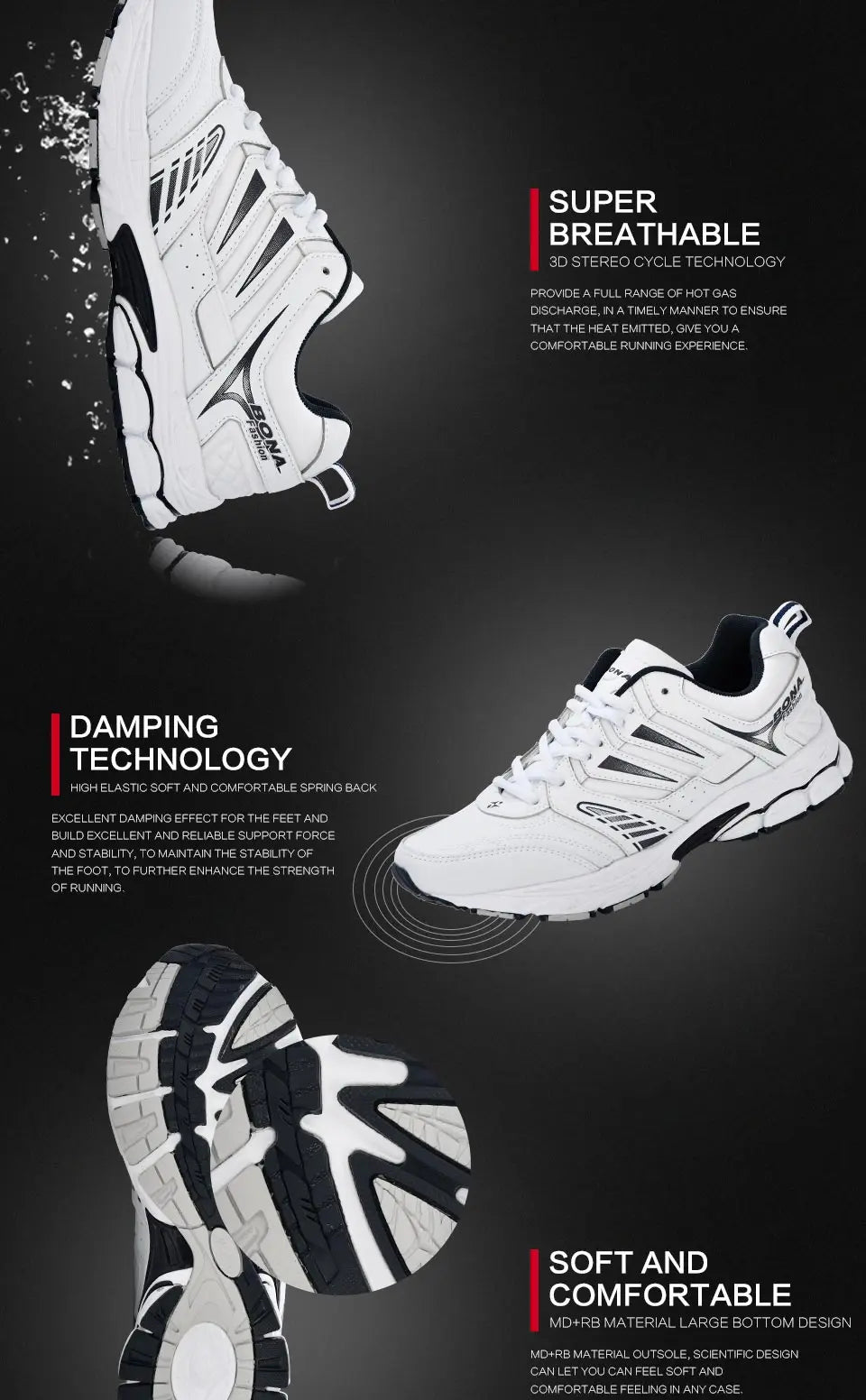 Tênis Masculino Esportivos, Respiráveis, Confortáveis, Estilo de Design Novo, Popular