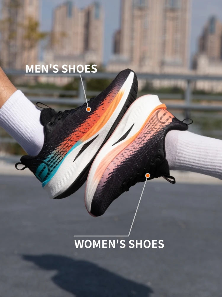 Tênis feminino, leves, respiráveis, antiderrapantes, placa de carbono,esportivos, profissionais