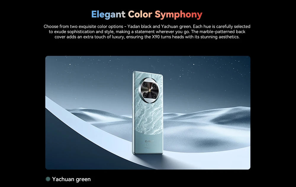 CUBOT X90, Smartphone Android 14, Tela curva AMOLED de 6,67 polegadas de 120 Hz, 32 GB de RAM (16 GB + 16 GB estendidos), 256 GB de ROM