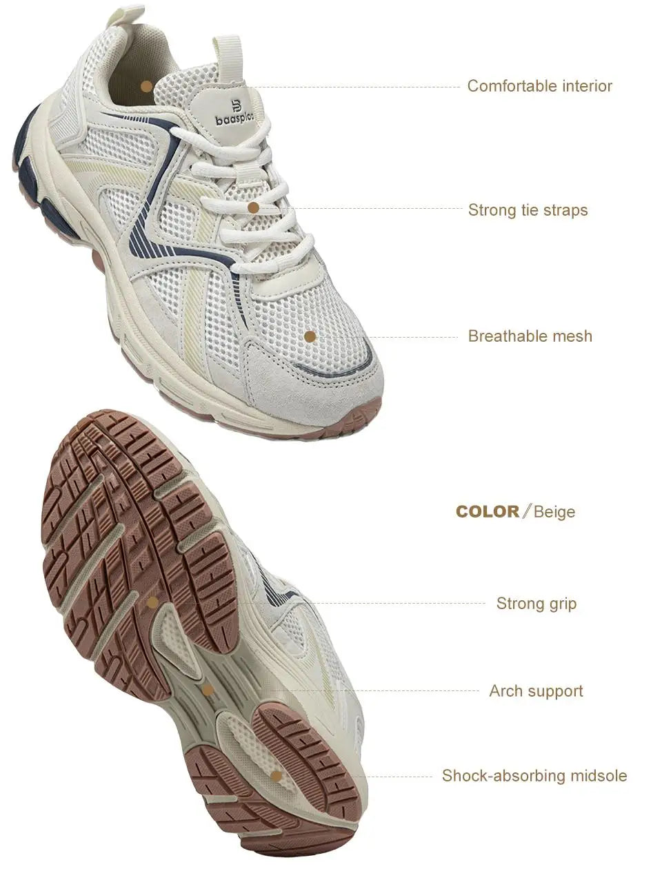 Tênis feminino, leves, respiráveis, esportivos, malha de renda, confortável, casuais, de borracha antiderrapante