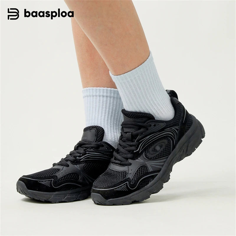 Tênis feminino, respiráveis, leves, brancos,  esportivos, malha de rendas, confortável, antiderrapante, para caminhada, corrida