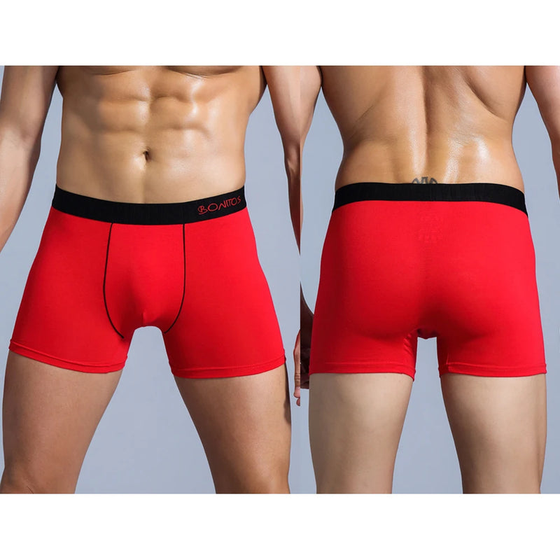 Cuecas masculinas Boxers 3 peças/lote Calcinhas masculinas Boxershorts de algodão Homens Cuecas sólidas Shorts de marca confortáveis