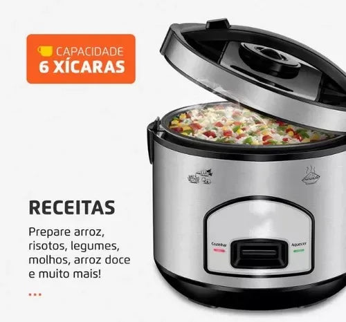 Panela Elétrica De Arroz PRATIC Rice Pe-43 Inox  220v