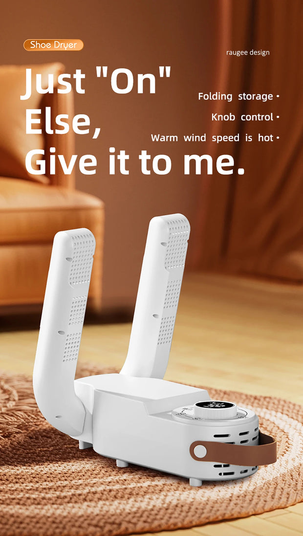 Máquina para secagem de sapatos 220v, sapatos, tênis, botas,chinelos, com hastes dobráveis, portátil