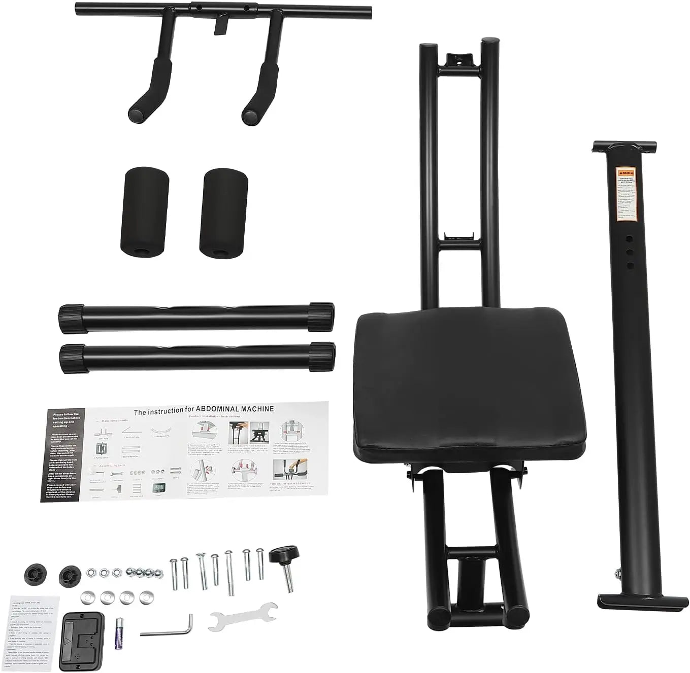 Máquina de exercício abdominal para uso doméstico, menos estresse no pescoço, costas e ombros, equipamento de fitness abdominal/core