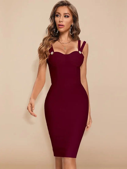 Vestido de noite feminino, verão, STRASS, bandagem, luxo, maxi, cinta espaguete