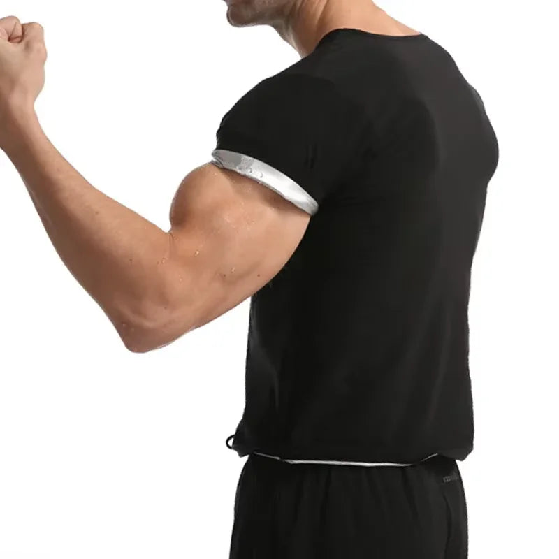 Camisa sauna masculina, suor, shapewear, calor armadilha, treino de queima de gordura, camisas de emagrecimento, fitness tops espartilhos