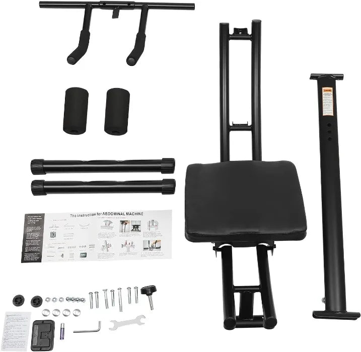 Máquina de exercício abdominal para uso doméstico, menos estresse no pescoço, costas e ombros, equipamento de fitness abdominal/core