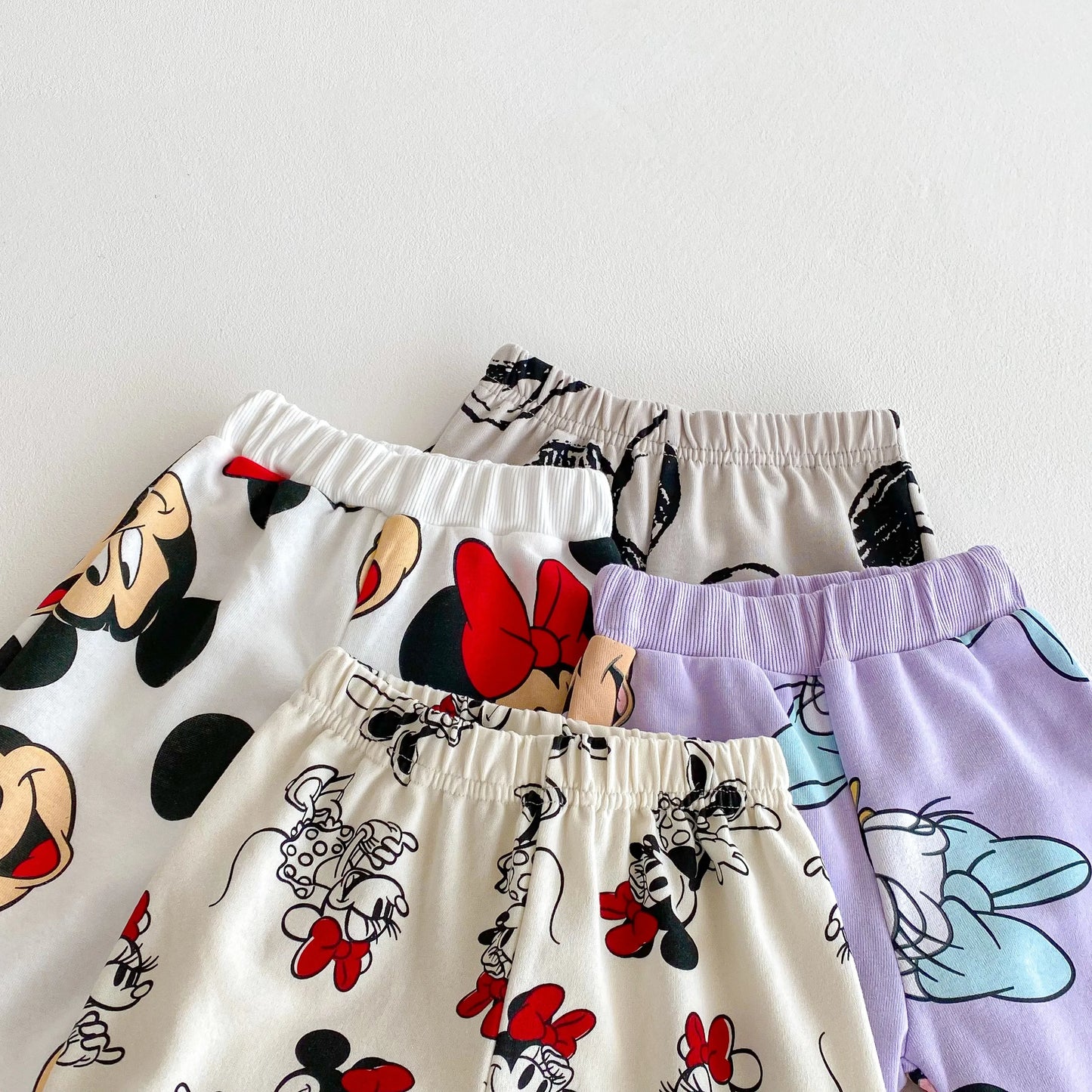 Conjunto infantil de menina, 2 peças, impressão dos desenhos animados, minnie, manga longa, moletom + calças
