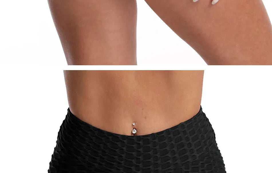 Shorts feminino de yoga, respirável, de três pontos, em jacquard, esportes fitness, levanta as nádegas, sexy,