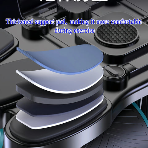 Roda de exercício abdominal silenciosa atualizada modelo 2025, com função de rebote automático, treinamento de cintura e músculos abdominais