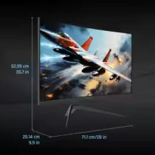 Monitor gamer curvo de 32" e 240 Hz, 1500R, 1080P, 125% sRGB, 1 ms, Freesync/G-sync HDR10, portas HDMI/DP/USB VESA, inclinação ajustável