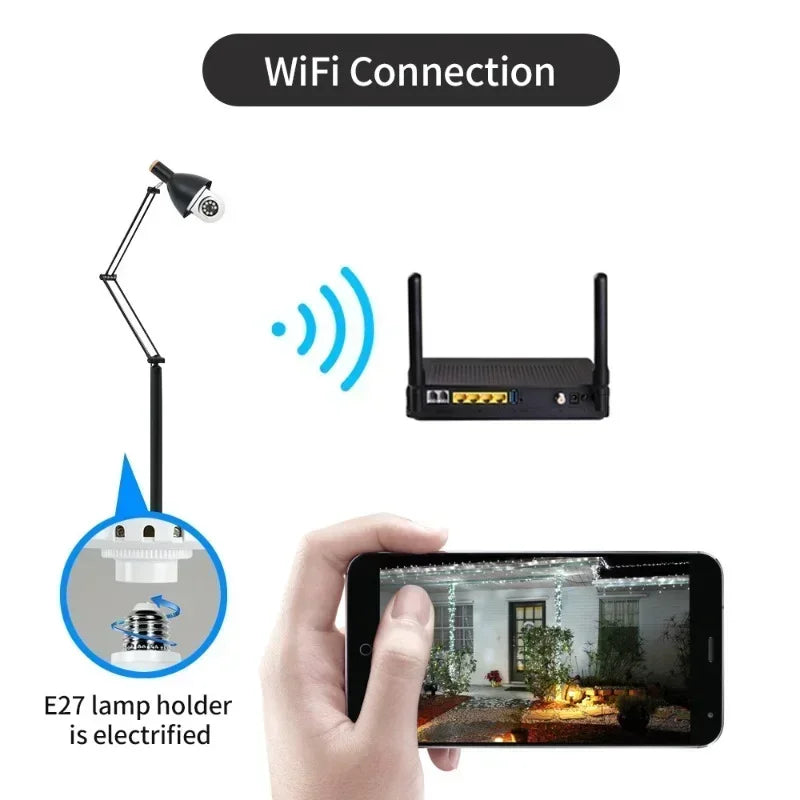 Câmera de vigilância 2MP 2K WIFI PTZ sem fio colorida noturna com rastreamento automático W-FI Câmera IP de conversação bidirecional