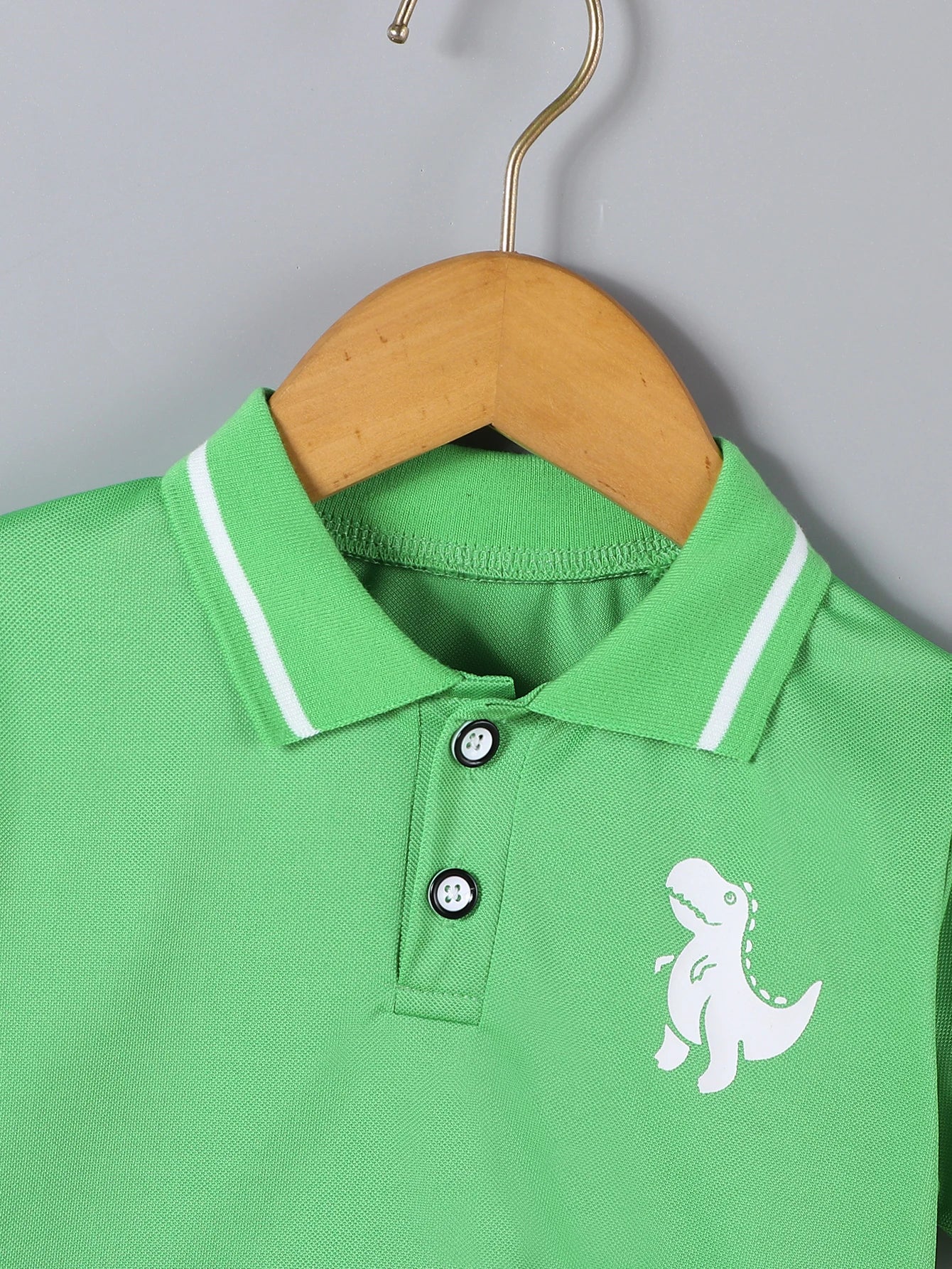 Conjunto infantil bebê menino, roupas de verão, casual, esporte, terno camisa polo + shorts 2 pçs, dinossauro impressão
