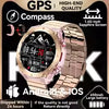 Smartwatch Masculino com GPS Real, Chamadas Bluetooth, Bússola, Bateria de 650mAh, Resistente à Água IP68 (2025)