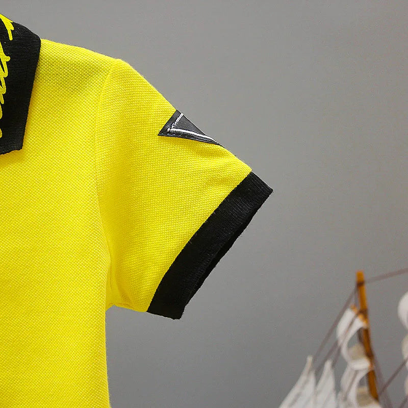 Conjunto de roupa infantil para bebê menino, verão, branco e preto, conjunto esportivo para crianças, roupas formais para meninos e meninas.