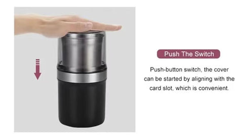 Moedor elétrico de grãos de café, de alta potência, máquina moedora de feijão, copo destacável, limpeza, multifuncional