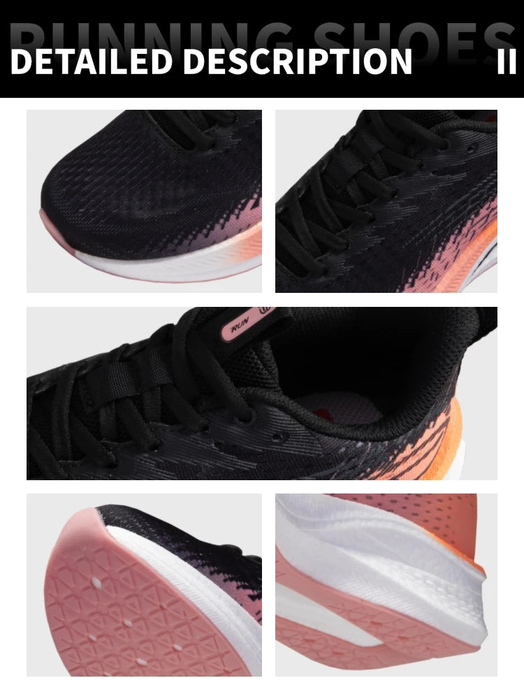 Tênis feminino, leves, respiráveis, antiderrapantes, placa de carbono,esportivos, profissionais