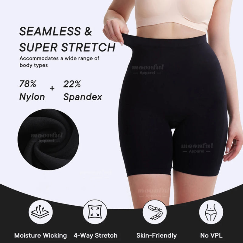 Calcinha modeladora feminina ajuste fino controle de barriga shorts de emagrecimento feminino cintura alta